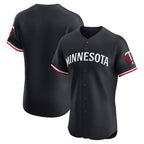 Minnesota Twins Navy Alternate Vapor Premier Elite Patch Baseball Jersey