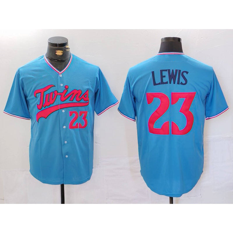Minnesota Twins #23 Royce Lewis Blue Cool Base Stitched Baseball Jersey