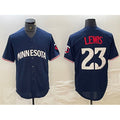 Minnesota Twins #23 Royce Lewis Navy Cool Base Stitched Baseball Jersey