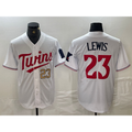 Minnesota Twins #23 Royce Lewis Number White Stitched Cool Baseball  Jerseys