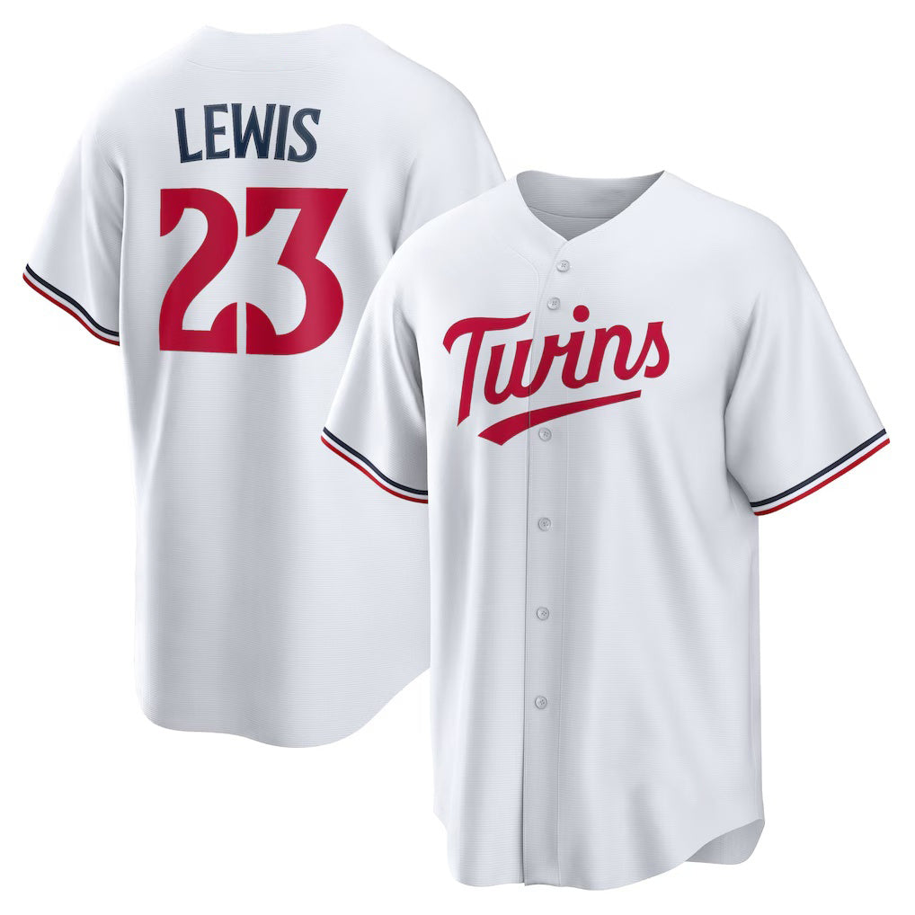 Minnesota Twins #23 Royce Lewis White Replica Player Baseball Jersey