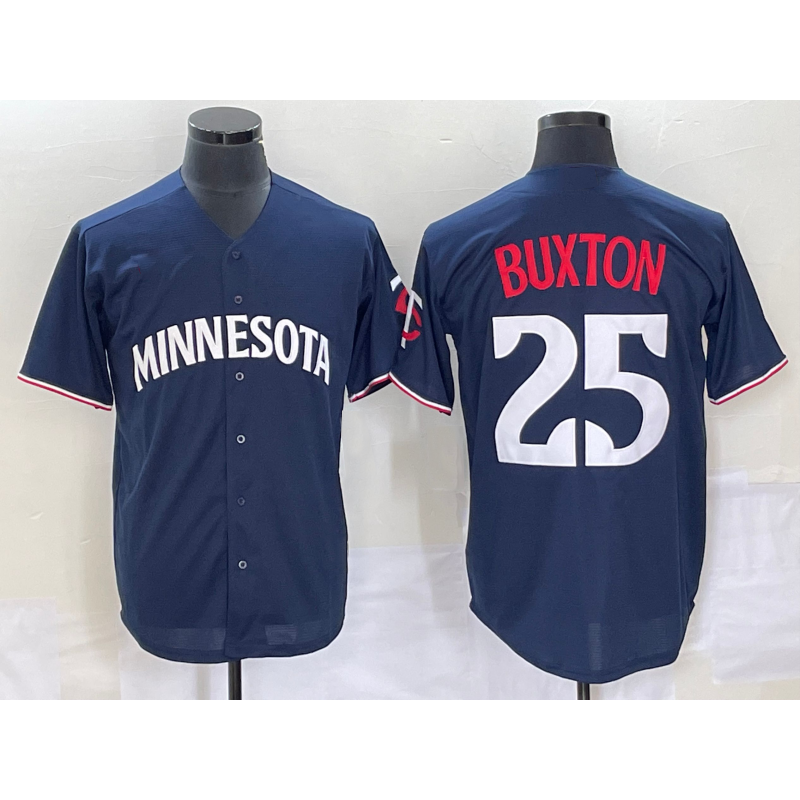 Minnesota Twins #25 Byron Buxton 2023 Navy Blue Cool Base Stitched Baseball Jersey