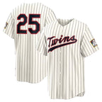 Minnesota Twins #25 Byron Buxton Cream 2026 Field of Dreams Stadium Baseball Jersey