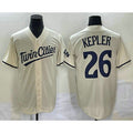 Minnesota Twins #26 Max Kepler Cream 2022 City Connect Cool Base Stitched Baseball Jersey