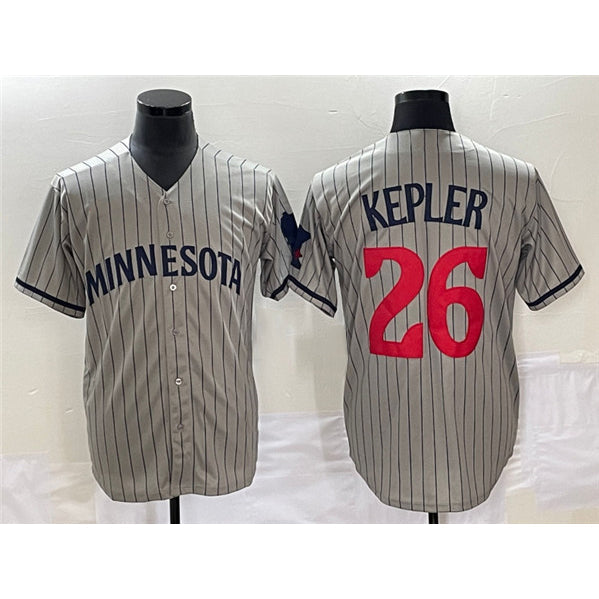 Minnesota Twins #26 Max Kepler Gray Cool Base Stitched Baseball Jersey