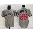 Minnesota Twins #26 Max Kepler Gray Cool Base Stitched Baseball Jersey