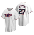 Minnesota Twins #27 Ryan Jeffers White Cool Base Stitched Baseball Jersey