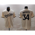 Minnesota Twins #34 Kirby Puckett Cream Cool Base Stitched Baseball Jersey