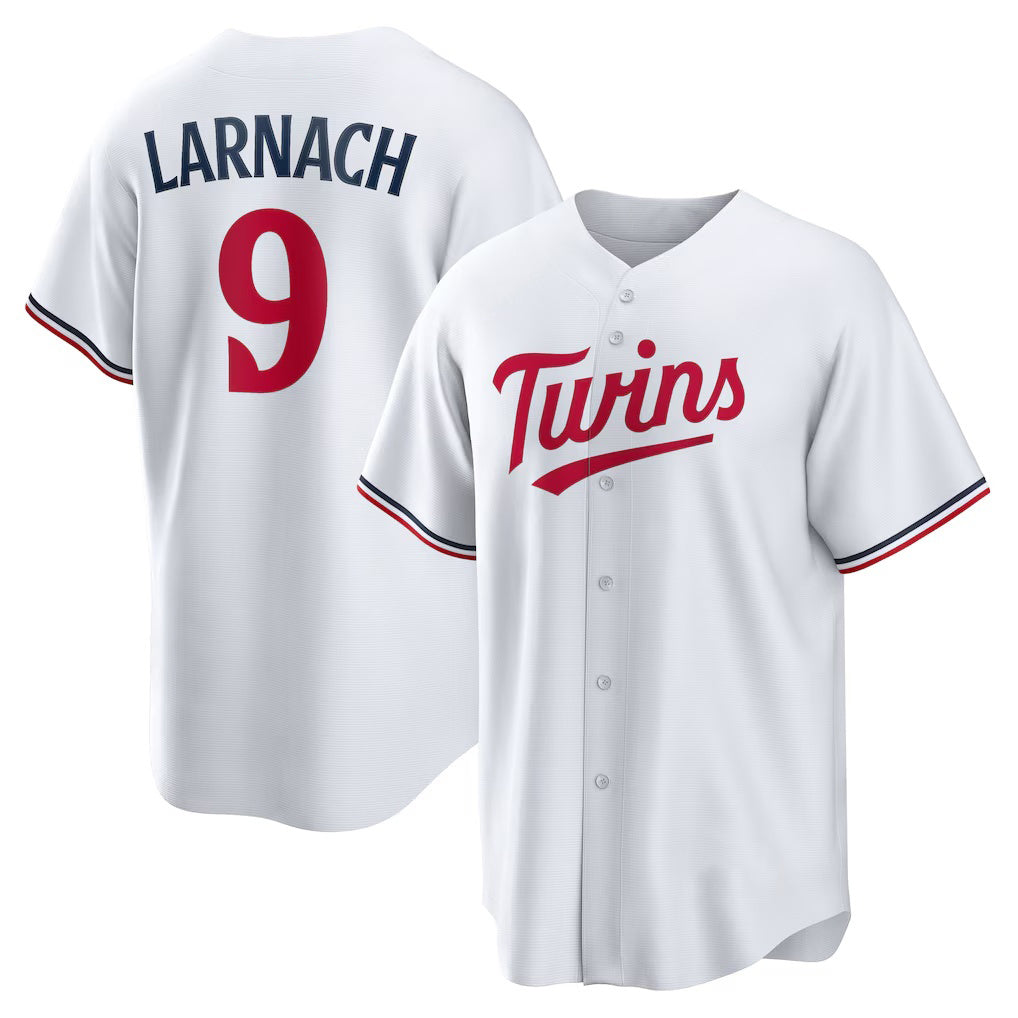 Minnesota Twins #9 Trevor Larnach White Home Replica Baseball Jersey
