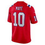 NE.Patriots #10 Drake Maye Red Player Game Football Jersey