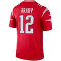 NE.Patriots #12 Tom Brady Red Inverted Legend Football Jersey
