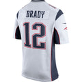 NE.Patriots #12 Tom Brady White Game Football Jersey