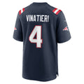 NE.Patriots #4 Adam Vinatieri Navy Team Retired Game Football Jersey