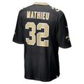 New Orleans Saints #32 Tyrann Mathieu Black Team Game Football Stitched Jersey