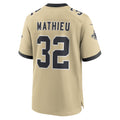 New Orleans Saints #32 Tyrann Mathieu Gold Gameday Golds Alternate Game Football Stitched Jersey