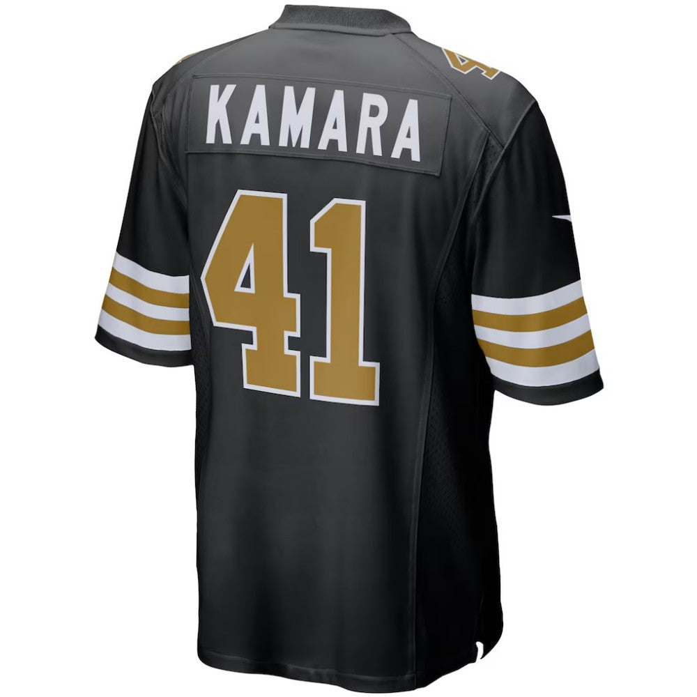 NO.Saints #41 Alvin Kamara Black Alternate Game Stitched Football Jersey