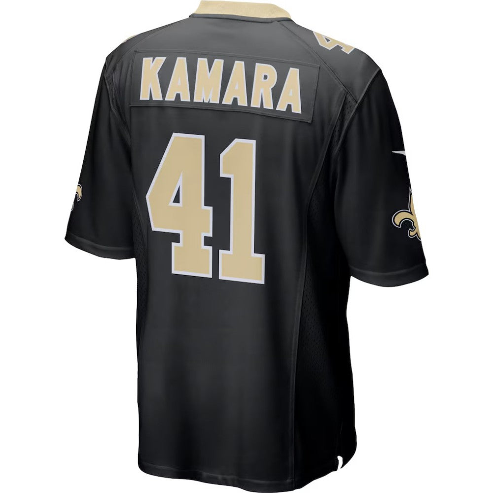 NO.Saints #41 Alvin Kamara Black Game Stitched Football Jersey