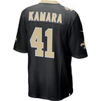 NO.Saints #41 Alvin Kamara Black Game Stitched Football Jersey