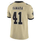 NO.Saints #41 Alvin Kamara Gold Alternate Gameday Golds Alternate Vapor F.U.S.E. Limited Stitched Football Jersey