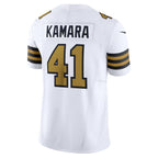 NO.Saints #41 Alvin Kamara White Alternate Vapor F.U.S.E. Limited Stitched Football Jersey
