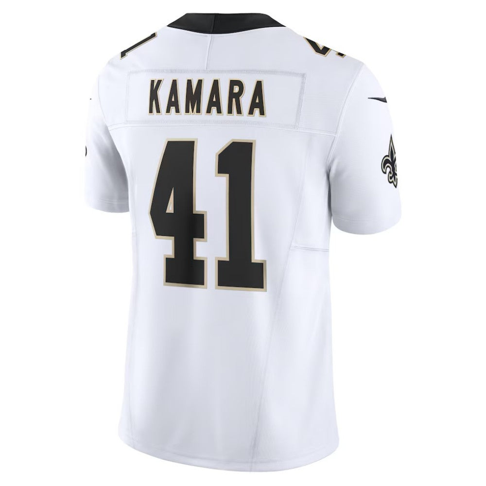 NO.Saints #41 Alvin Kamara White Vapor F.U.S.E. Limited Stitched Football Jersey