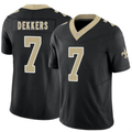NO.Saints #7 Hunter Dekkers Black Vapor F.U.S.E. Limited Football Stitched Jersey