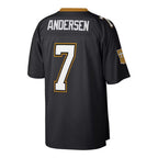 NO.Saints #7 Morten Andersen Mitchell & Ness Black Retired Player Legacy Replica Stitched Football Jersey