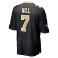 NO.Saints #7 Taysom Hill Black Game Stitched Football Jersey