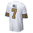 NO.Saints #7 Taysom Hill White Alternate Game Stitched Football Jersey