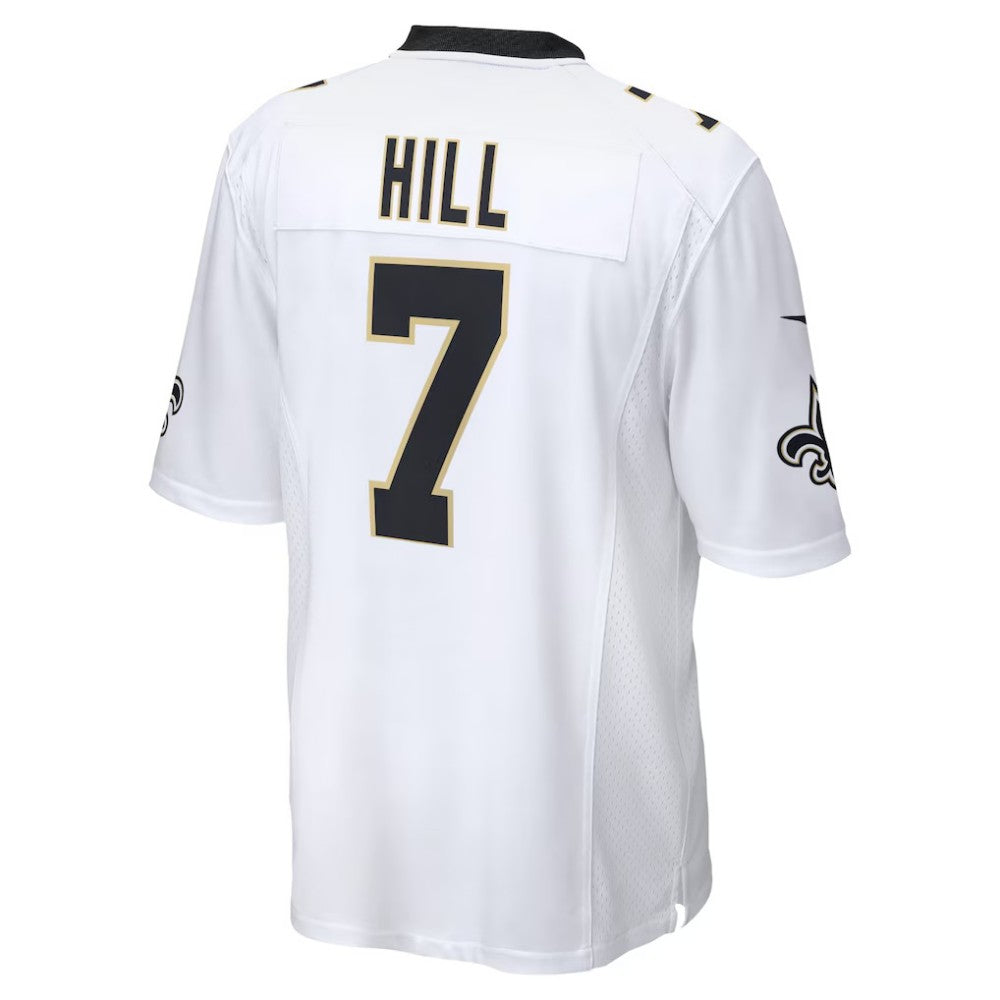 NO.Saints #7 Taysom Hill White Game Stitched Football Jersey