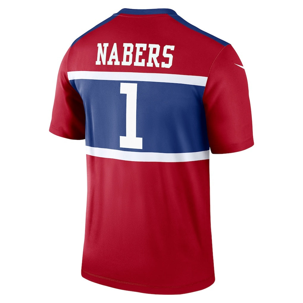 NY.Giants #1 Malik Nabers Olive 2025 Salute to Service Limited Football Jersey