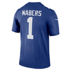 NY.Giants #1 Malik Nabers Royal Legend Player Performance Top Football Jerseys