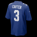 NY.Giants #3 Abdul Carter Royal Alternate Game Football Jersey