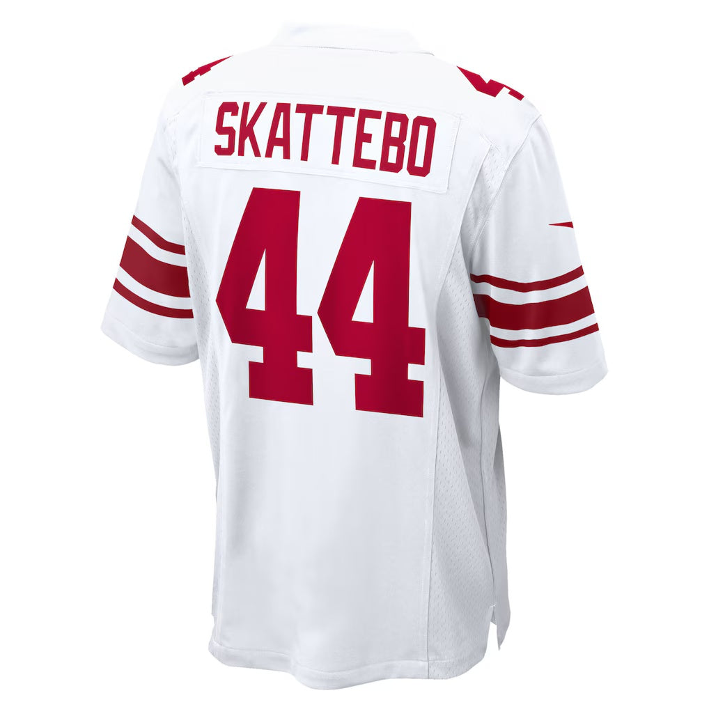 NY.Giants #44 Cam Skattebo White Game Football Jersey