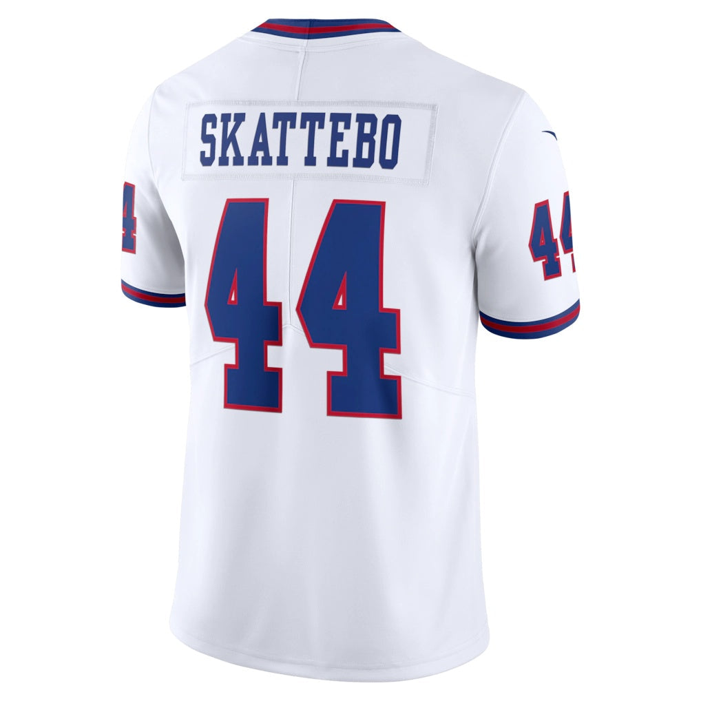 NY.Giants #44 Cam Skattebo White Vintage White Vapor Untouchable Stitched Limited Football Football Jersey