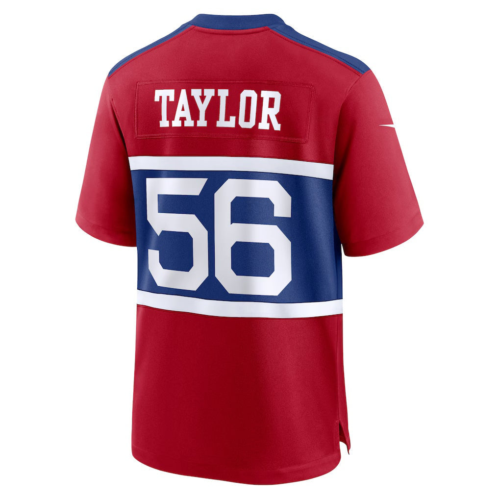 NY.Giants #56 Lawrence Taylor Century Red Alternate Retired Player Game Football Jersey
