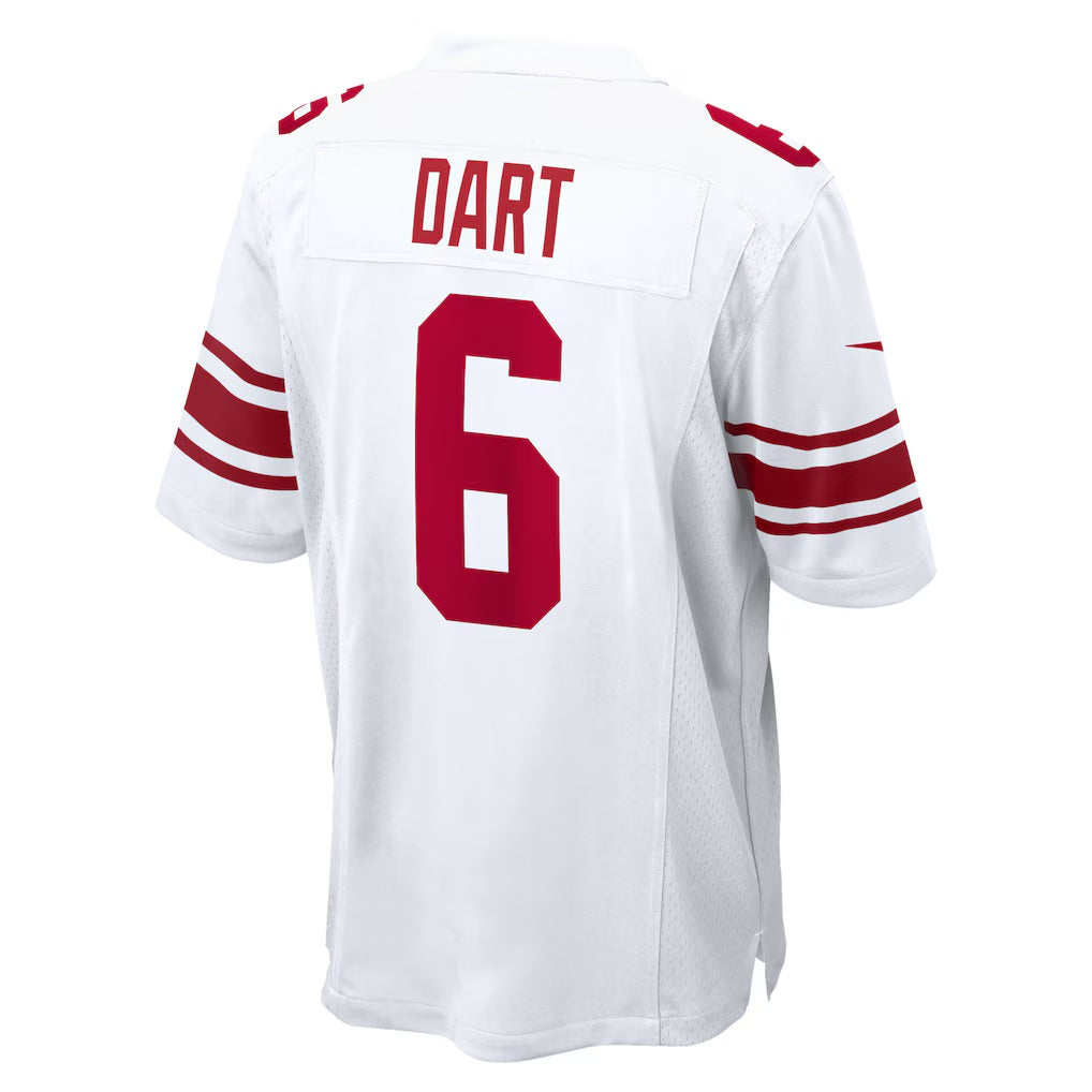 NY.Giants #6 Jaxson Dart White Game Football Jersey