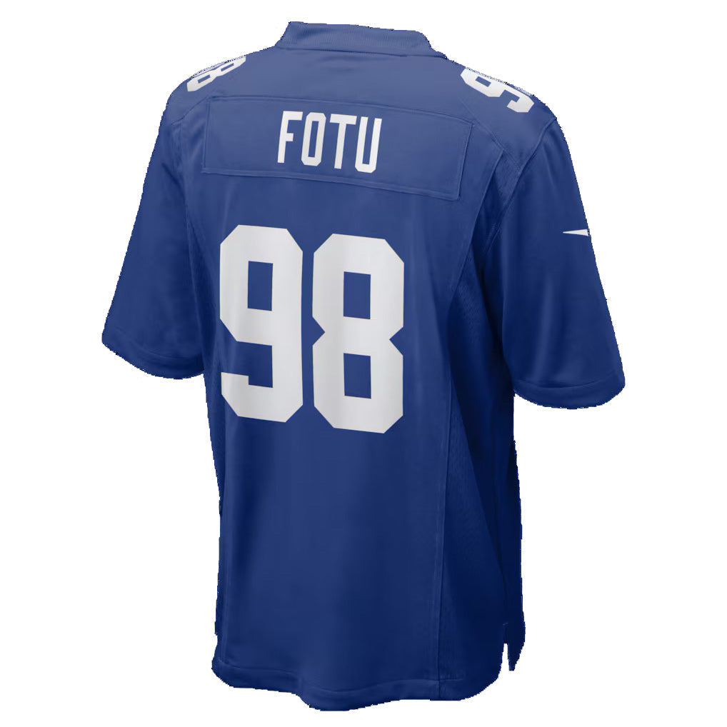 NY.Giants #98 Leki Fotu Royal Team Game Football Jersey