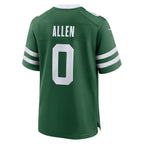 NY.Jets #0 Braelon Allen Legacy Green Game Football Jersey