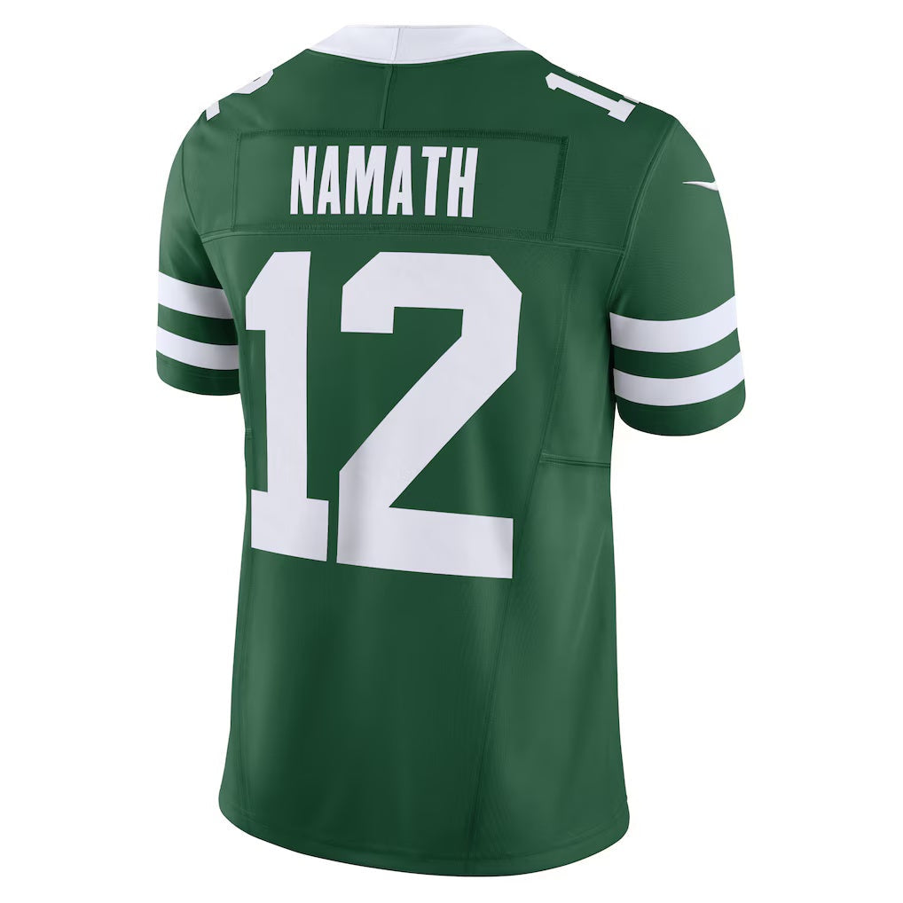 NY.Jets #12 Joe Namath Legacy Green Vapor F.U.S.E. Limited Football Jersey