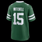 NY.Jets #15 Adonai Mitchell Legacy Green Team Game Football Jersey