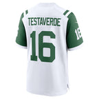 NY.Jets #16 Vinny Testaverde White Retired Player Alternate Game Football Jersey