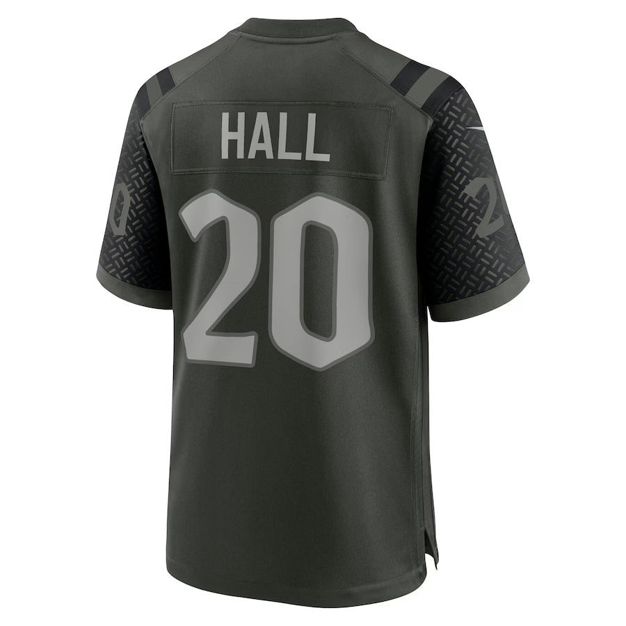 NY.Jets #20 Breece Hall 2025 Rivalries Collection Game Jersey - Gotham Green
