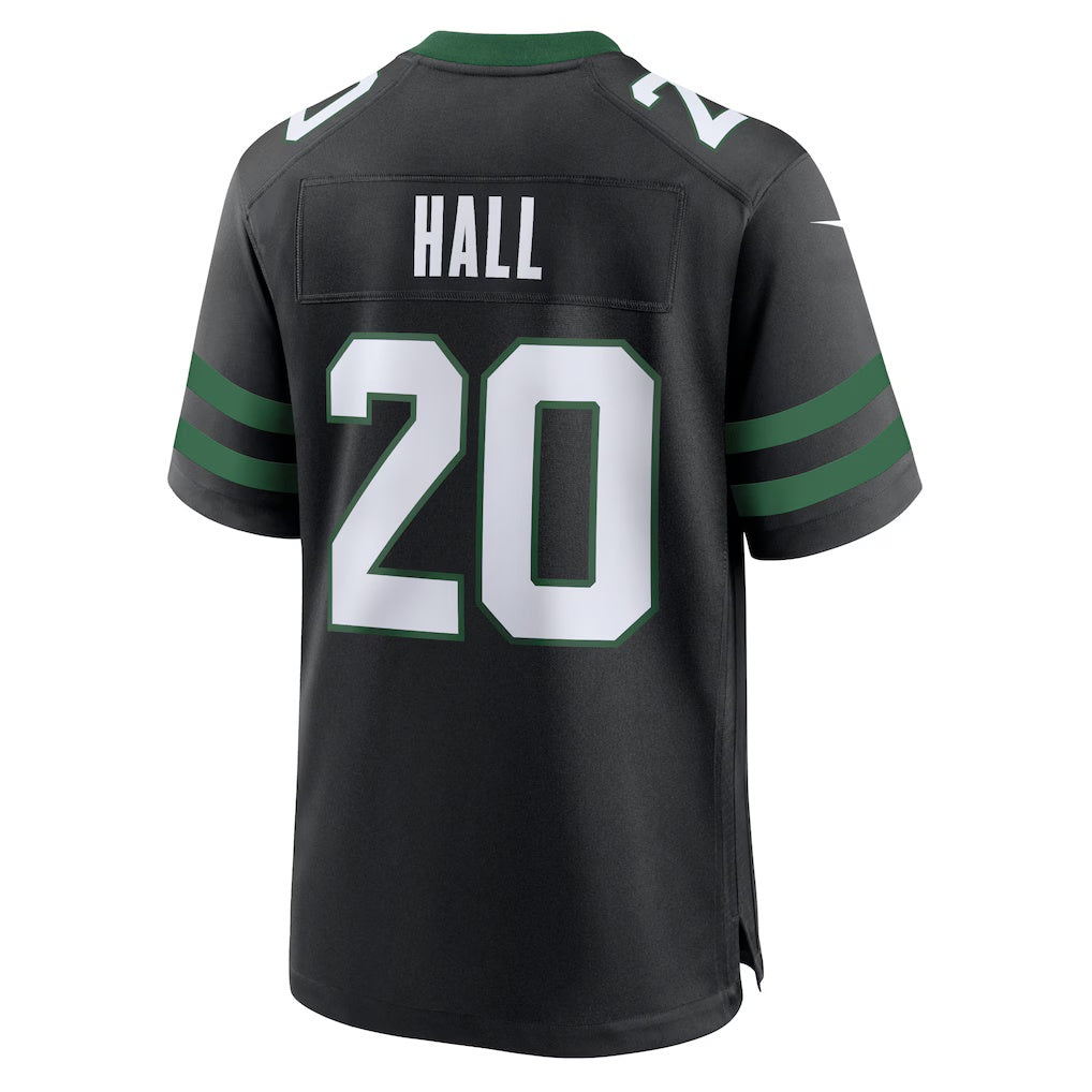 NY.Jets #20 Breece Hall Legacy Black Alternate Game Football Jersey
