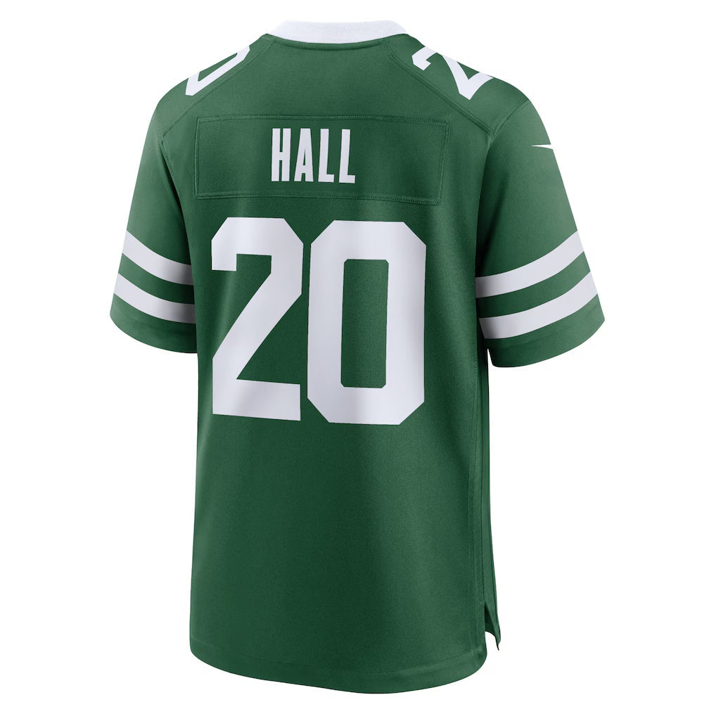 NY.Jets #20 Breece Hall Legacy Green Game Football Jersey