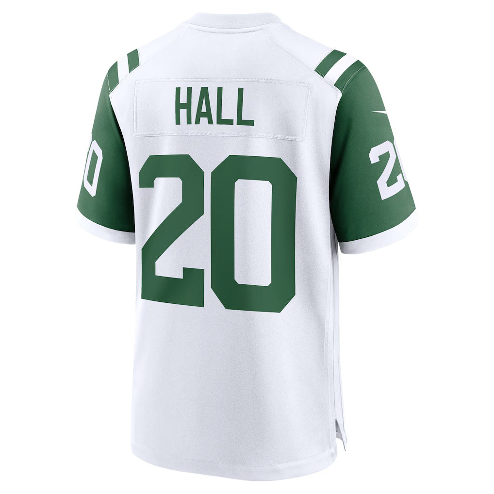 NY.Jets #20 Breece Hall White Classic Alternate Game Football Jersey