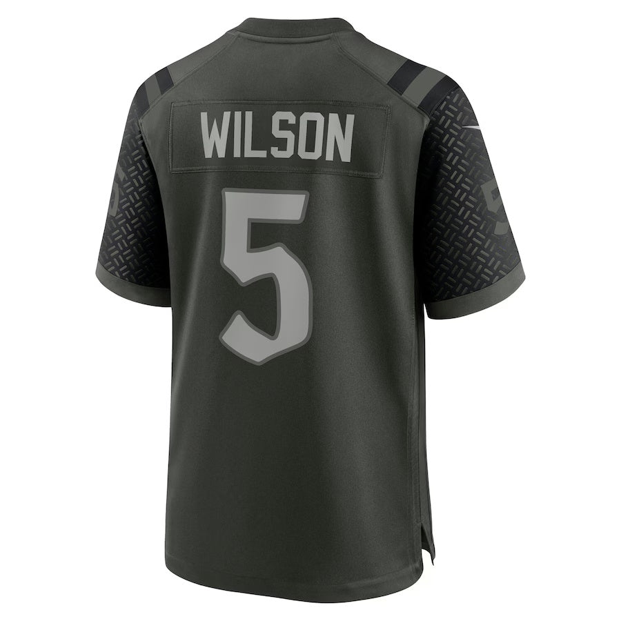 NY.Jets #5 Garrett Wilson 2025 Rivalries Collection Game Jersey - Gotham Green