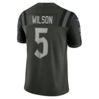 NY.Jets #5 Garrett Wilson Gotham Green 2025 Rivalries Collection Limited Football Jersey