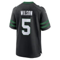 NY.Jets #5 Garrett Wilson Legacy Black Alternate Game Football Jersey