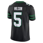 NY.Jets #5 Garrett Wilson Legacy Black Alternate Vapor F.U.S.E. Limited Football Jersey